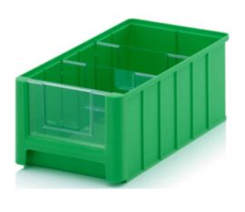 Linbin 35x21x15cm, capacity 8,6 liters with 2 dividors and inset windows