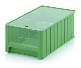 Linbin, Green, 50x31x20, capacity 25 liters with 2 dividors and dustcover NORAH Plastics.