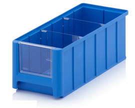 Linbin 32,5x15x12,5 cm, capacity 4,5 liters with 2 dividers and inset window