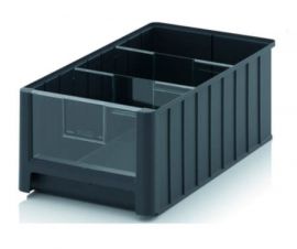 Linbin with viewport 50x31x20cm, 25 liter