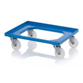 Dollie with 4 stainless steel swivel castors and nylon wheels, NORAH Plastics