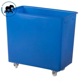 Mobile Rectangular Container, 227 Liter, Blue, NORAH Plastics