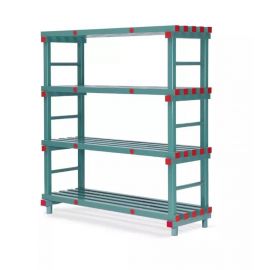 Plastic shelving rack 120 x 40 x 182 cm, NORAH Plastics