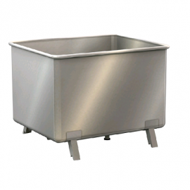 Stainless steel Bulk Container on legs, capacity 600 liters, NORAH INOX