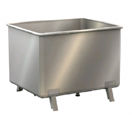 Stainless Steel Big Boxes on legs, capacity 825 liters, NORAH INOX