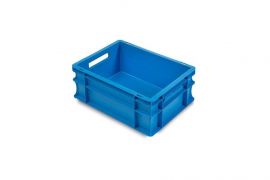 Stackable Blue Bins 40x30x17cm, capacity 15 litres, NORAH Plastics