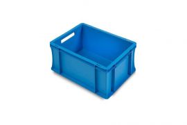 Stackable bins, Blue 40x30x22cm, NORAH Plastics