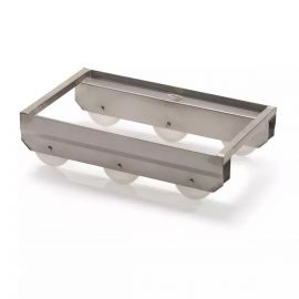Stainless steel dolly for Euro Stacking bins 60x40cm, NORAH Plastics