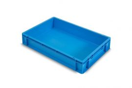 Stacking bin 60x40x12cm, capacity 20 liters, blue, Capacity 20 ,liters, NORAH Plastics