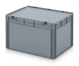 Stackable box with lid 80x60x53.5cm, capacity 228 liters, NORAH Plastics