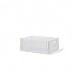 Euro stacking bin 40x30x12cm, capacity 10 litres, transparent, NORAH Plastics