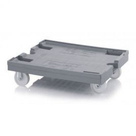 Transport onderstel, 2 zwenk-, 2 bokgaffels, nylon wielen, NORAH Plastics