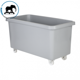 Laundry trolley, Grey, 450 Liter for laundries and laundromats, NORAH Plastics