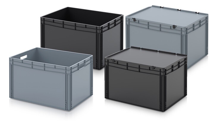 Stacking bins 80x60x52cm, Capacity 228 Liter