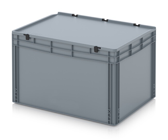 kunststof-stapelbox-met-klapdeksel-80x60x52cm-Gesloten-GRIJS-NORAH-Plastics