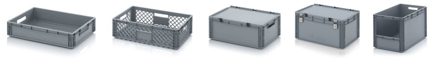 Plastic stacking bins